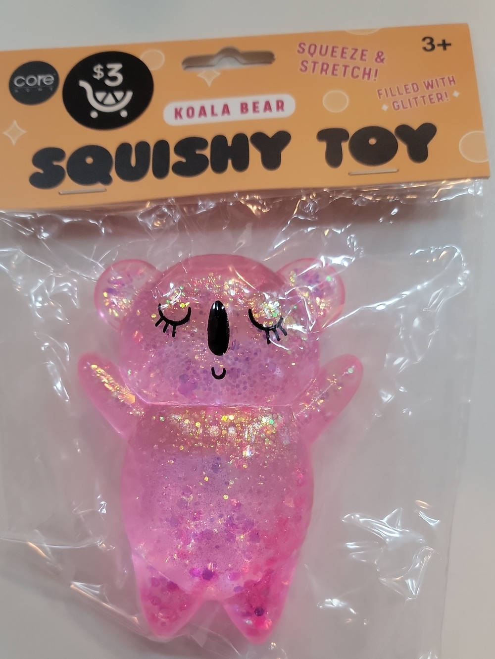 Koala Bear Glitter Squishy (Pink) 🩷✨️